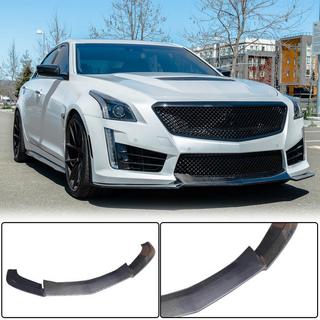 Lip bara fata V2 pentru CTS V Sedan 2016-2019 Carbon Cadillac CTS 2013-2019 foto 1