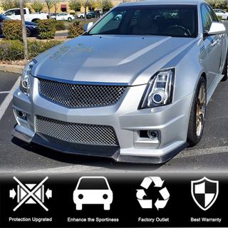 Lip bara fata V2 pentru CTS V Sedan 2016-2019 Carbon Cadillac CTS 2013-2019 foto 2