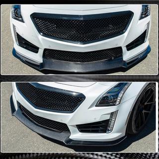 Lip bara fata V2 pentru CTS V Sedan 2016-2019 Carbon Cadillac CTS 2013-2019 foto 3