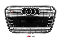 Audi A6 C7 2011-2017 Grila fata neagra cu rama cromata S-style (2011-2014) foto 1