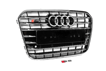 Audi A6 C7 2011-2017 Grila fata neagra cu rama cromata S-style (2011-2014) foto 3