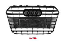 Audi A6 C7 2011-2017 Grila fata neagra cu rama cromata S-style (2011-2014) foto 4