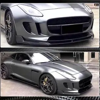 Prelungire Bara Fata Lip (2013-2016, Carbon) Jaguar F-Type 2013-2024 foto 4