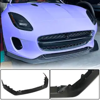 Lip spoiler bara fata (pentru Base 2017-2019, Carbon) Jaguar F-Type 2013-2024 foto 1
