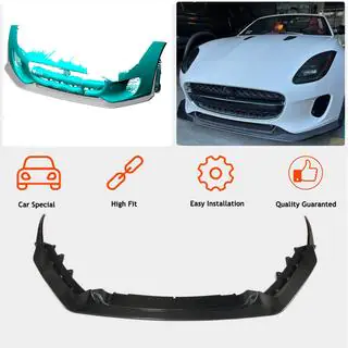 Lip spoiler bara fata (pentru Base 2017-2019, Carbon) Jaguar F-Type 2013-2024 foto 2