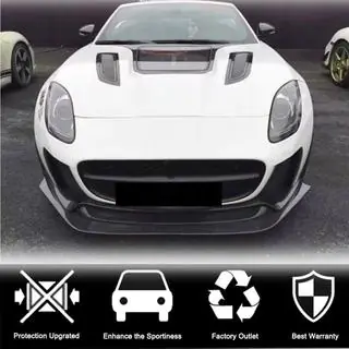 Lip spoiler bara fata (pentru Base 2017-2019, Carbon) Jaguar F-Type 2013-2024 foto 3