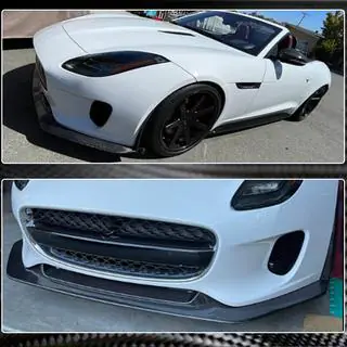 Lip spoiler bara fata (pentru Base 2017-2019, Carbon) Jaguar F-Type 2013-2024 foto 4