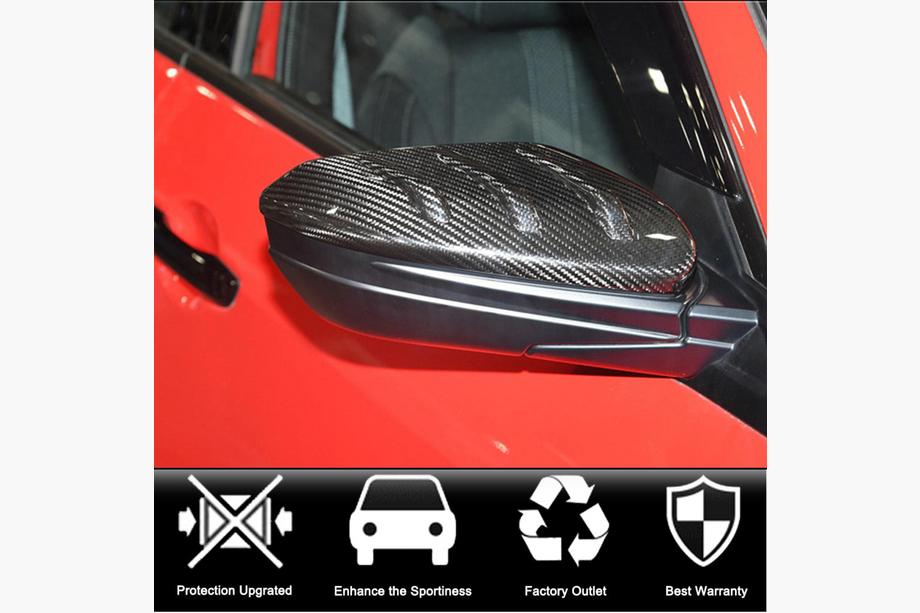 Honda Civic Sedan X 2016-2021 Capace Oglinzi V2 (Carbon) Foto 2