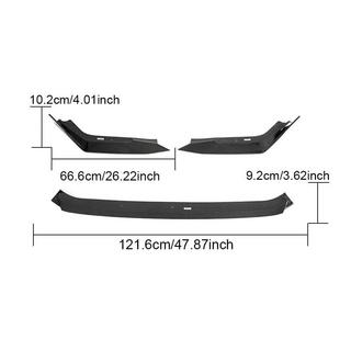 Lip bara fata V2 (Carbon) Honda Civic HB 2021- foto 4