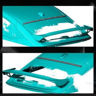 Blenda Spoiler (Carbon) Honda Civic HB 2021- foto 2