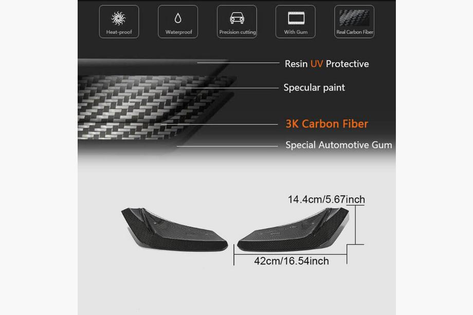 Chevrolet Corvette C8 2019- Difuzor Spate V1 (2019-2022, Carbon) Foto 5