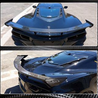 Spoiler V1 (Carbon) Chevrolet Corvette C8 2019- foto 3