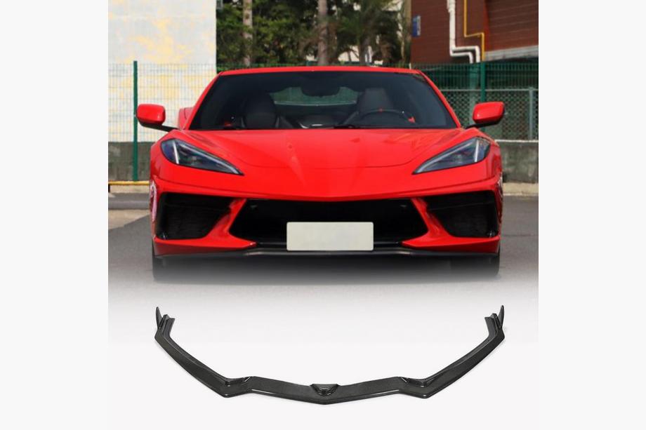 Chevrolet Corvette C8 2019- Lip Bara Fata (Carbon) Image