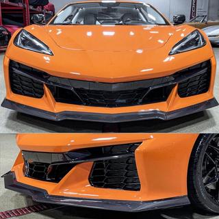 Lip bara fata (pentru Z06, 2020-2024, Carbon) Chevrolet Corvette C8 2019- foto 2
