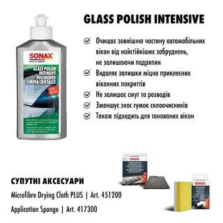 Polish Curatitor Intensiv pentru Geamuri SONAX 250 ml foto 2