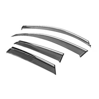 Deflectoare geamuri cu ornament cromat Niken Luxury (4 buc) foto 3