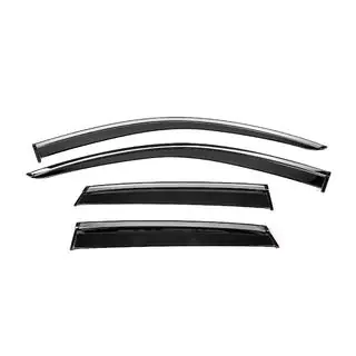 Deflectoare geamuri cu ornament cromat Niken Luxury (4 buc)