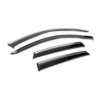 Deflectoare geamuri cu ornament cromat Niken Luxury (4 buc) Audi Q3 2019–2025 foto 3