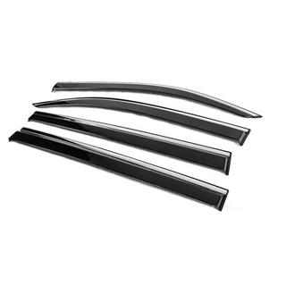 Deflectoare geamuri cu ornament cromat Niken Luxury (4 buc) Fiat Doblo III 2023- foto 2