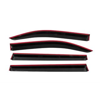 Deflectoare geamuri cu ornament cromat Niken Luxury (4 buc) Fiat Doblo III 2023- foto 4