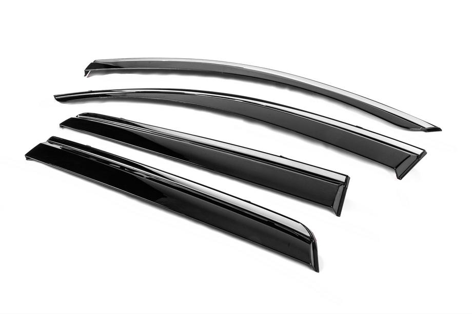 Fiat Freemont 2011-2016 Deflectoare geamuri cu ornament cromat Niken Luxury (4 buc) Foto 2