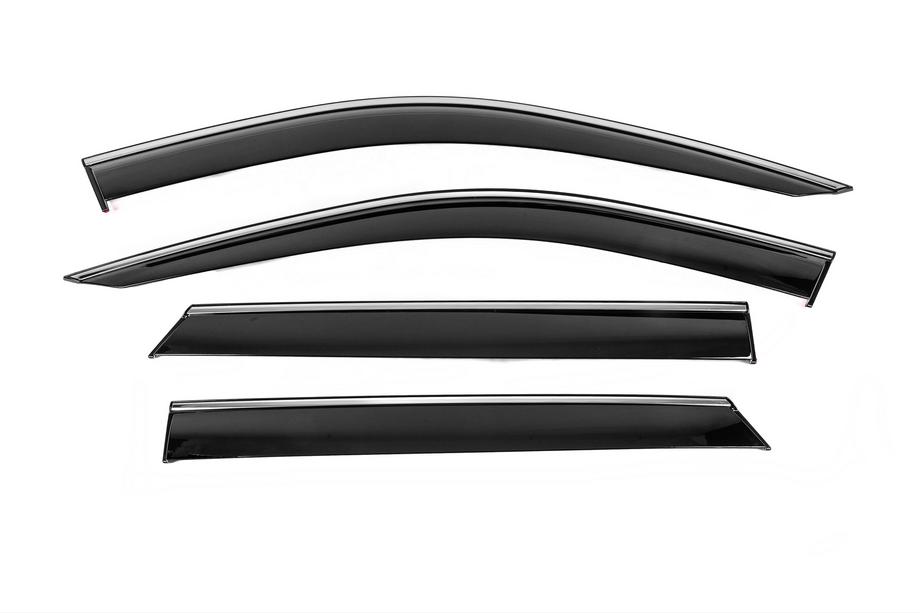 Dodge Durango 2010- Deflectoare geamuri cu ornament cromat Niken Luxury (4 buc) Foto 1