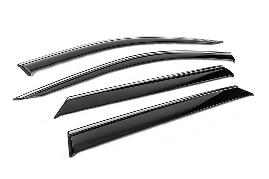 Dodge Durango 2010- Deflectoare geamuri cu ornament cromat Niken Luxury (4 buc) Foto 3