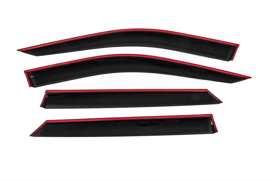 Dodge Durango 2010- Deflectoare geamuri cu ornament cromat Niken Luxury (4 buc) Foto 4