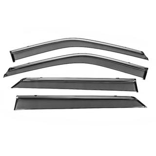 Deflectoare geamuri cu ornament cromat Niken Luxury (4 buc) foto 1