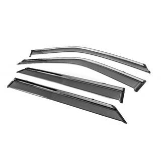 Deflectoare geamuri cu ornament cromat Niken Luxury (4 buc) foto 2