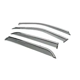 Deflectoare geamuri cu ornament cromat Niken Luxury (4 buc) foto 2