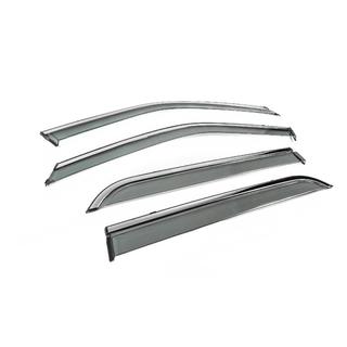 Deflectoare geamuri cu ornament cromat Niken Luxury (4 buc) foto 3