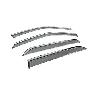 Deflectoare geamuri cu ornament cromat Niken Luxury (4 buc) foto 3