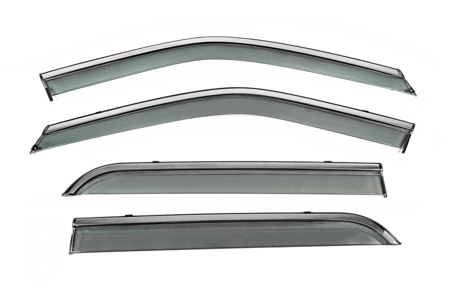 Ford Explorer 2011-2019 Deflectoare geamuri cu ornament cromat Niken Luxury (4 buc) Foto 1
