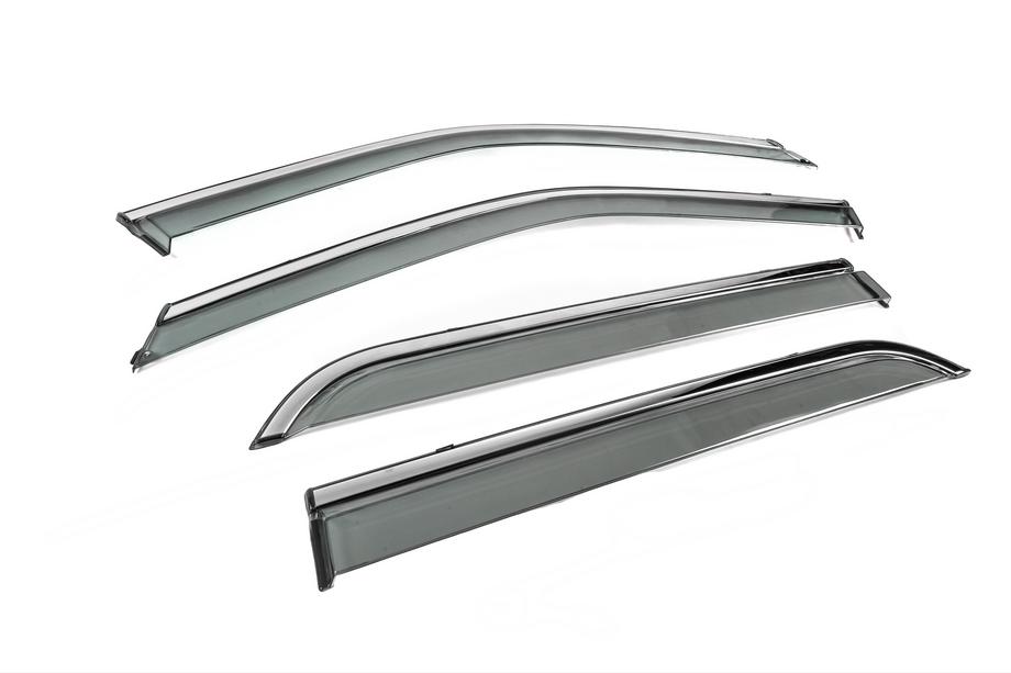 Ford Explorer 2011-2019 Deflectoare geamuri cu ornament cromat Niken Luxury (4 buc) Foto 3
