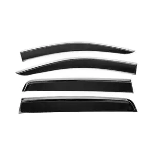 Deflectoare geamuri cu ornament cromat Niken Luxury (2015-2022, 4 buc) foto 3