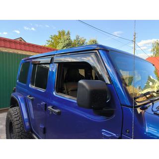 Deflectoare Geamuri Niken Luxury (4 buc) Jeep Wrangler 2018- foto 4