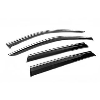 Deflectoare geamuri cu ornament cromat Niken Luxury (4 buc) Jeep Grand Cherokee WK2 2010-2021 foto 3