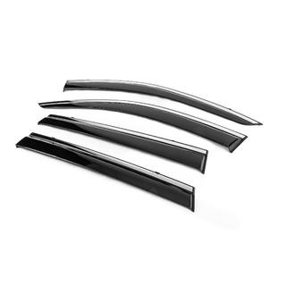 Deflectoare geamuri cu ornament cromat Niken Luxury (4 buc) Jeep Cherokee KL 2013- foto 2