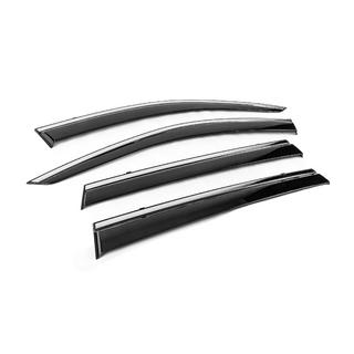 Deflectoare geamuri cu ornament cromat Niken Luxury (4 buc) Jeep Cherokee KL 2013- foto 3