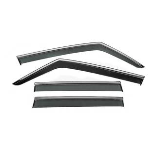 Deflectoare geamuri cu ornament cromat Niken Luxury (4 buc) foto 1