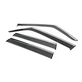 Deflectoare geamuri cu ornament cromat Niken Luxury (4 buc) foto 2