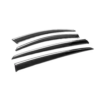Deflectoare geamuri cu ornament cromat Niken Luxury (4 buc) foto 4