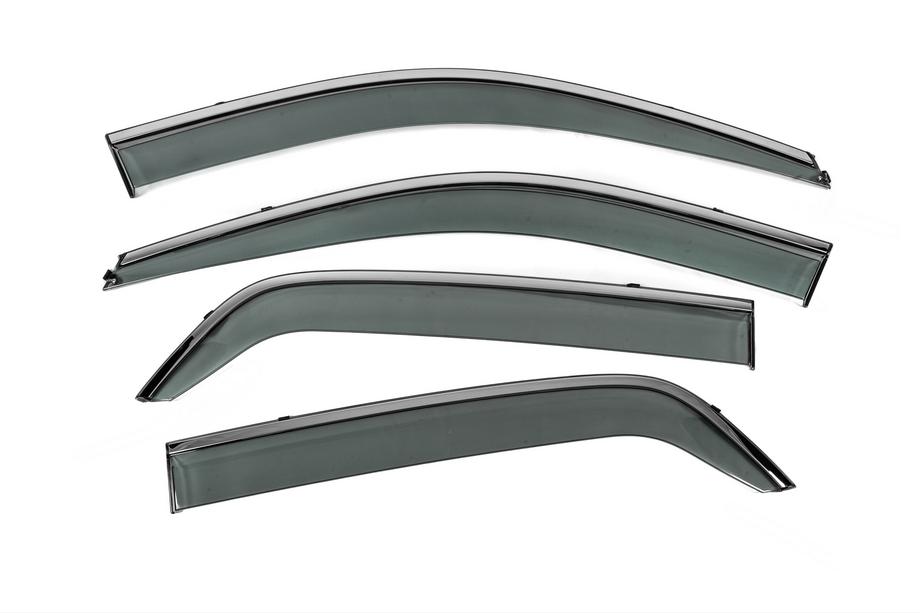 Kia Sportage 2004-2010 Deflectoare geamuri cu ornament cromat Niken Luxury (4 buc) Foto 4