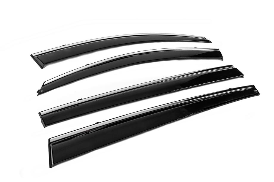 Kia Sportage 2010-2015 Deflectoare geamuri cu ornament cromat Niken Luxury (4 buc) Foto 4