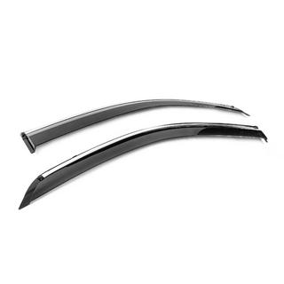 Deflectoare geamuri cu ornament cromat Niken Luxury (2 buc) foto 3