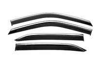 Mitsubishi Eclipse Cross 2017- Deflectoare geamuri cu ornament cromat Niken Luxury (4 buc) foto 1