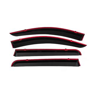 Deflectoare geamuri cu ornament cromat Niken Luxury (4 buc) Mitsubishi L200 2015-2024 foto 4