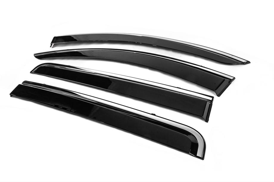 Mitsubishi L200 2015-2024 Deflectoare geamuri cu ornament cromat Niken Luxury (4 buc) Foto 2