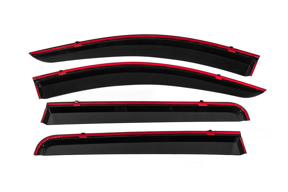 Mitsubishi L200 2015-2024 Deflectoare geamuri cu ornament cromat Niken Luxury (4 buc) Foto 4